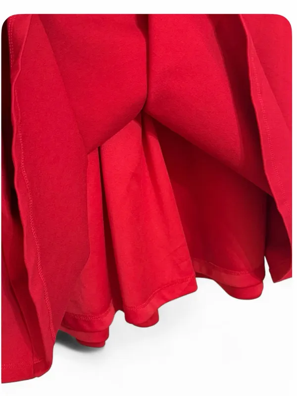 NWT Lulus Women’s Red Forever Chic Red Long SleeveMidi Dress Size Medium - Image 12