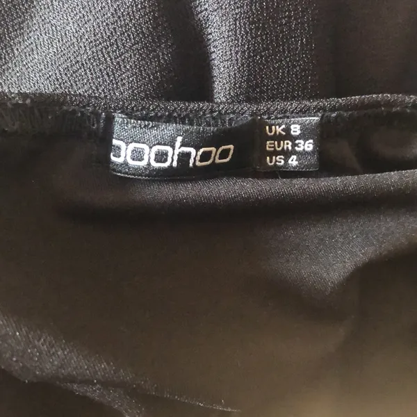🥺❤️ Cutest Simple Boohoo Tube top Black Bodysuit - Image 4