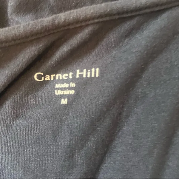 Garnet Hill Classic Dark Gray‎ Casual Tank Midi Dress Size Medium - Image 3
