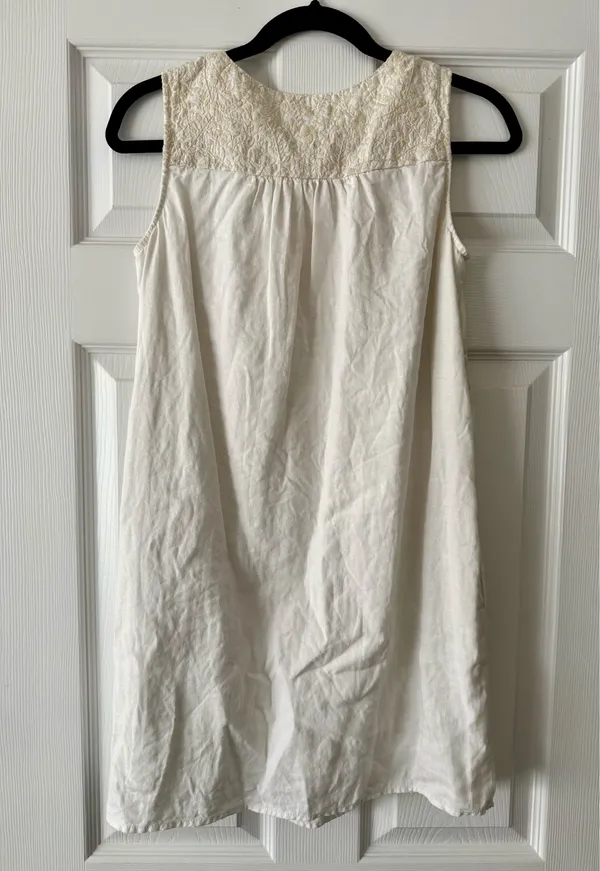 Madewell Embroidered Linen Mini Dress - Image 2