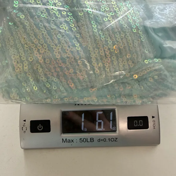 IEENA for Mac Duggal Gown Aqua Iridescent Sequin One Shoulder Dress Prom Women 2 - Image 11