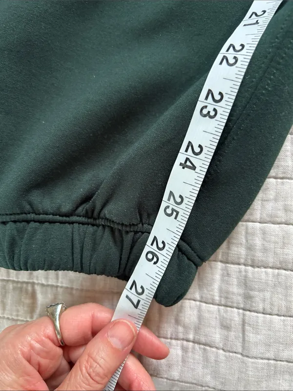 Abercrombie YPB green neoknit pull on comfy lounge joggers S - Image 10