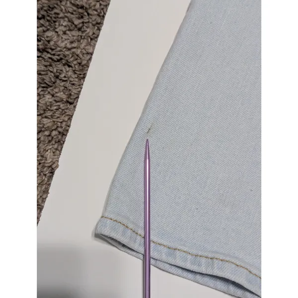 Levis Ribcage Straight Ankle Jeans Summer Space Ripple Medium Wash Blue Women - Image 5