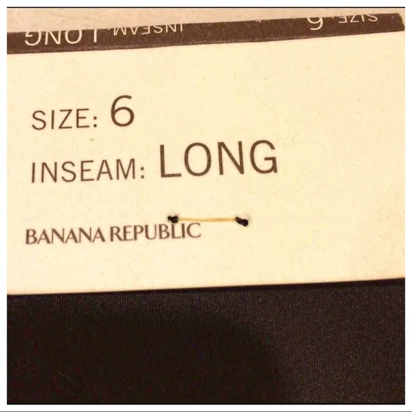Banana Republic NWT Brown Stretch “Cotton Sateen” Flat Waist Pants Size 6L - Image 7