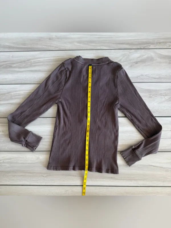 Aerie Road Trip Long Sleeve Henley Top Brown XL NWT - Image 3