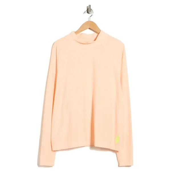 Free People Peach Cotton Restortation Long Sleeve Cotton Top Size Small - Image 3