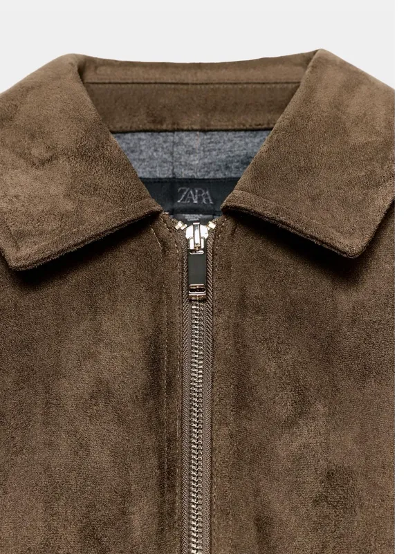 ZARA Suede Jacket Faux - Image 5