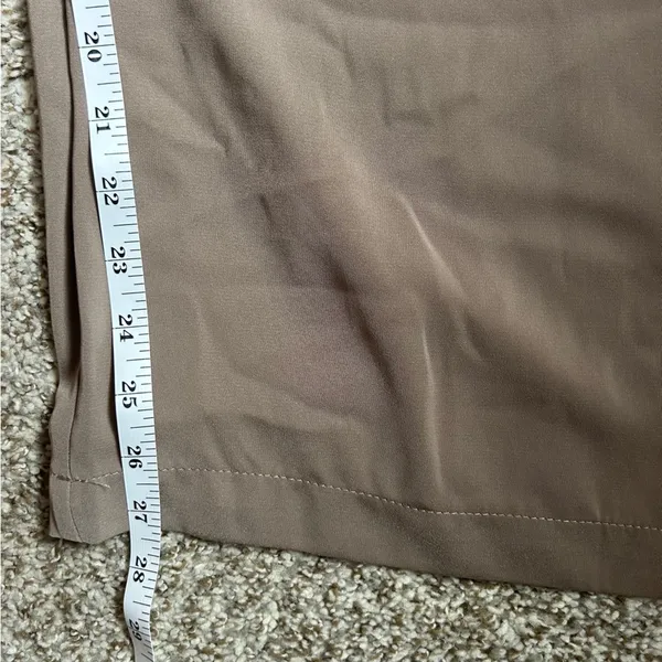 NWT Tranjori Mocha Tan High Waist Wide-Leg Pants Trousers Office Neutral Casual - Image 11