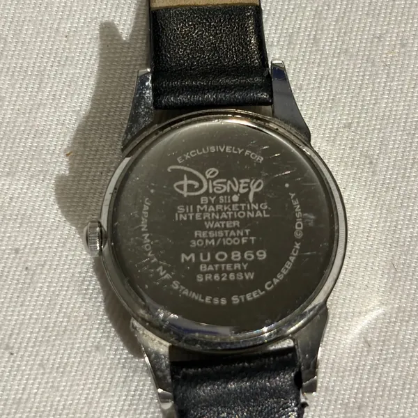 Disney Once Upon A Time‎ Tinkerbell SII MU 0869 Watch Black Band SR626SW - Image 3