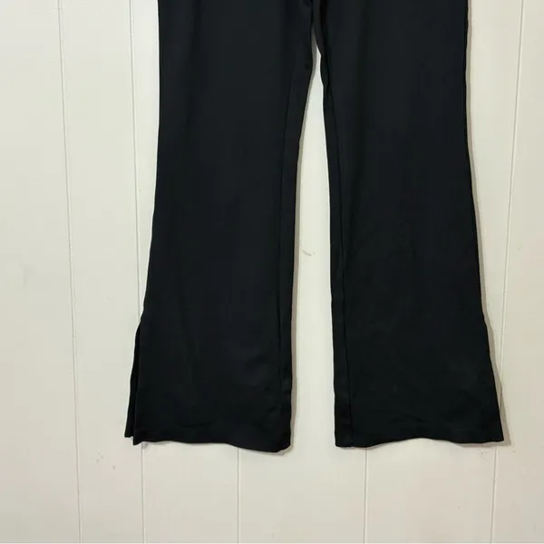 Maeve Anthropologie Black Pull On Split Hem Pants Size M Stretch Office Trousers - Image 3