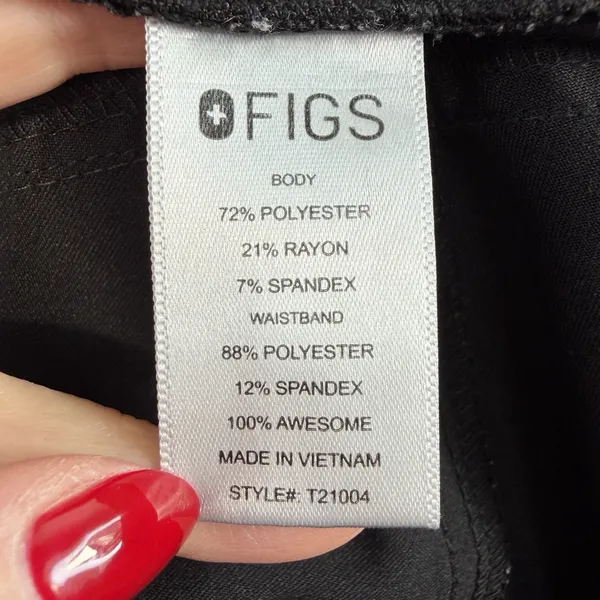 FIGS XL Black Pants Kade Cargo Scrub Straight Leg Doctor Nurse Dentists Women’s - Image 5