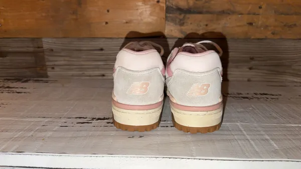 New Balance 550 Sea Salt Pink Granite Ivory Leather Women's Sneakers BBW550HL - Image 4