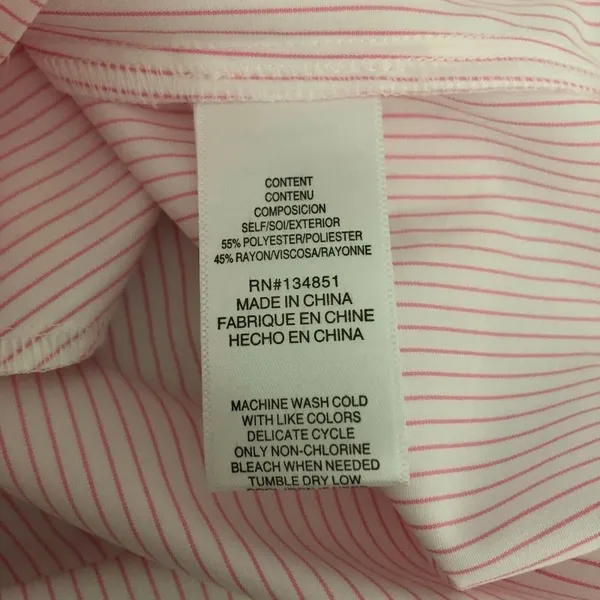 WAYF Womens Lounge Pajama Shorts Pull On Pockets Striped Pink White L - Image 4