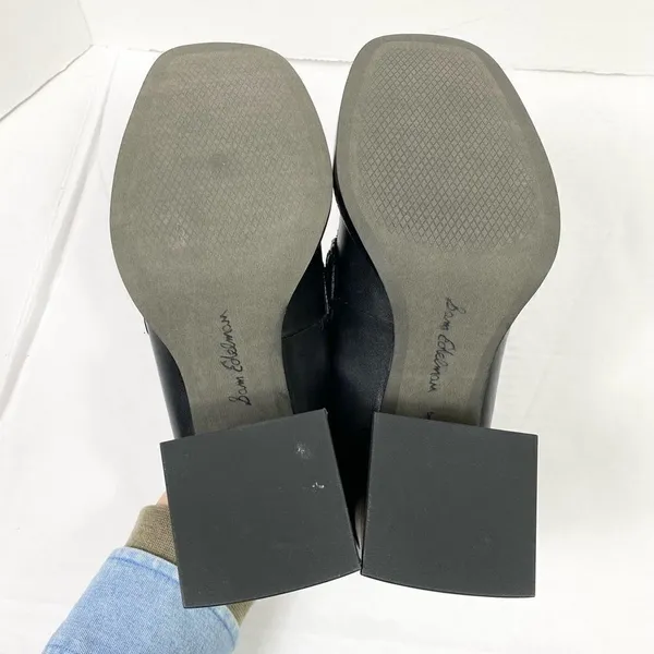 Sam Edelman New York Quincy Black Leather Horse Bit Square Heeled Loafers - Image 7