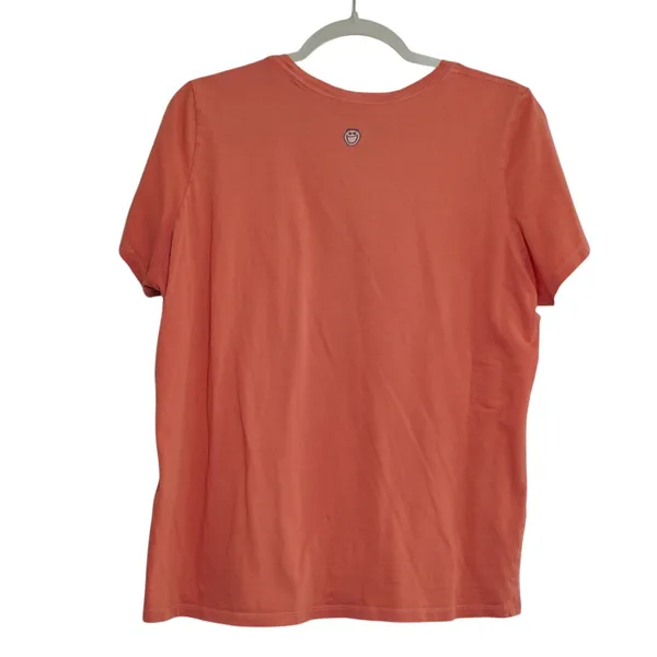 Life is Good Women's Large Shine On Sun Graphic Tee Coral Orange Shirt Outdoors - Image 4