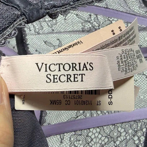 Victoria's Secret Lace Corset Top Purple‎ Bustier Underwire S-DD 11240101 NEW - Image 6