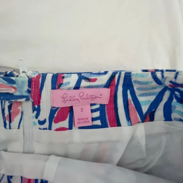Sailboat Mini Skirt with Lace Detail, Size 2 - Image 4