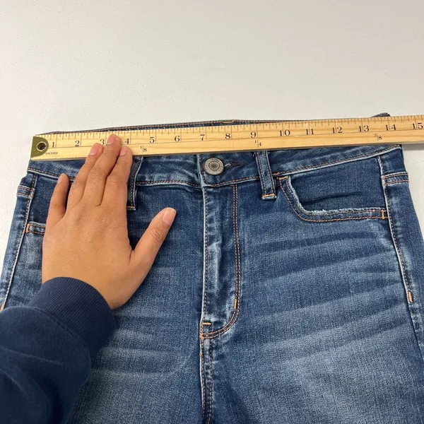 American Eagle Outfitters Hi-Rise Jegging Jeans Women 8 Short Blue‎ Denim Cotton - Image 7