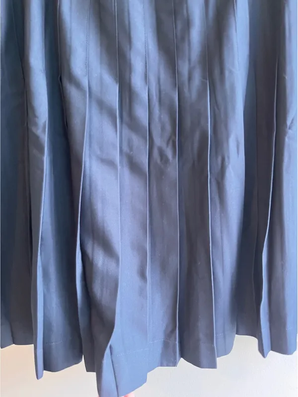 Lands End Dark Navy Pleated School Uniform Skirt Size 14 - Image 3