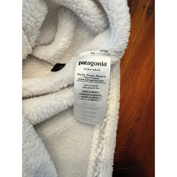 Patagonia Snap T Fleece Pullover Cream size small - Image 8