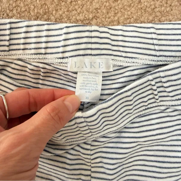 Lake Pajamas Striped Pima Cotton Soft Comfy Sleep PJ Pants XS Nautical Coastal - Image 2
