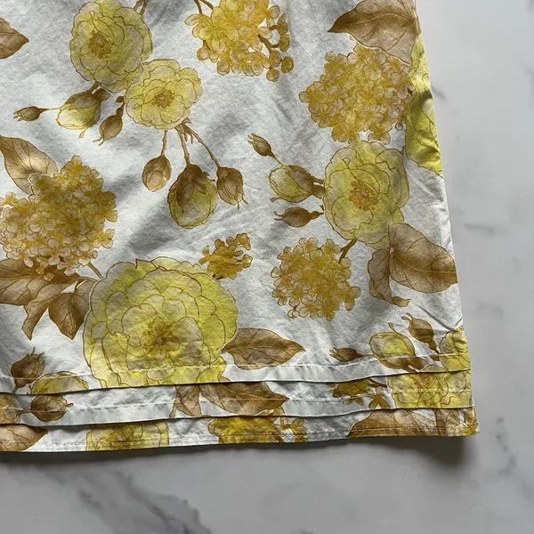 Ba&Sh Nabi Floral Off-The-Shoulder Mini Dress Jaune Yellow Size XS - Image 8