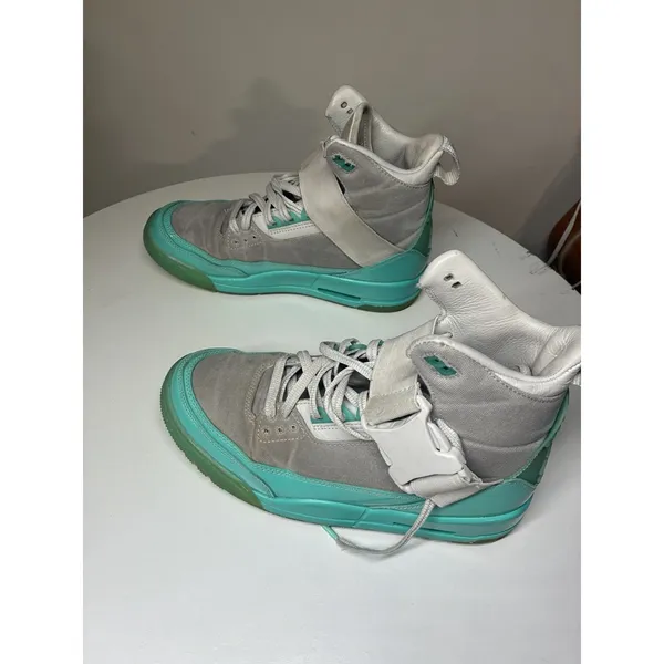 Women Nike Air Jordan 3 Retro‎ Explorer XX Grey Mint Green Size 7.5 Used - Image 4