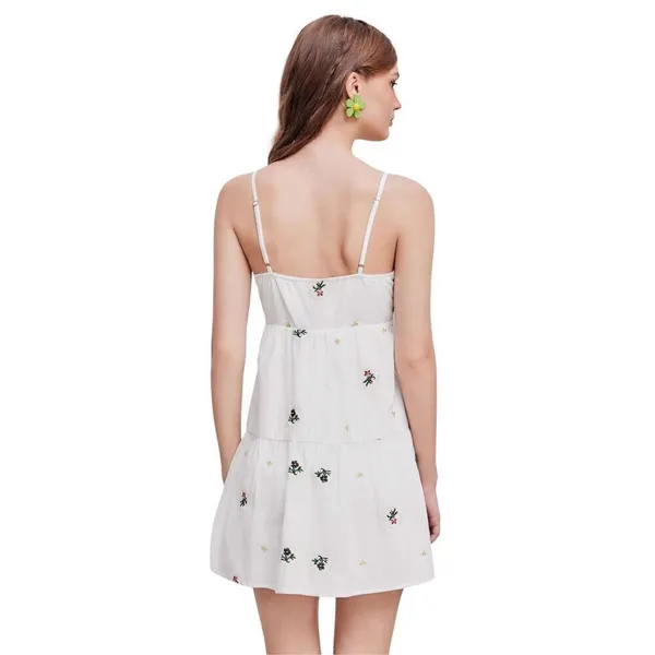 Modcloth NWT Cider Floral Embroidered Mini Dress Medium - Image 3