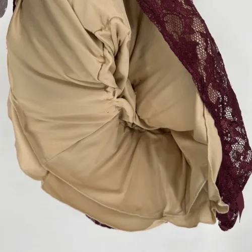 Windsor Lace Cocktail Dress Womens S Burgundy Floral Satin Tie‎ Homecoming NWT - Image 14