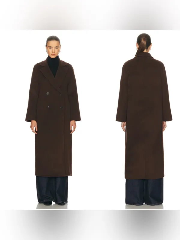 NWT Jenni Kayne Olivia Coat In Chocolate Brown Size Medium - Image 2