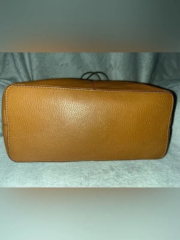Michael Kors Bedford textured leather tote in acorn brown with contrasting pale - Image 6