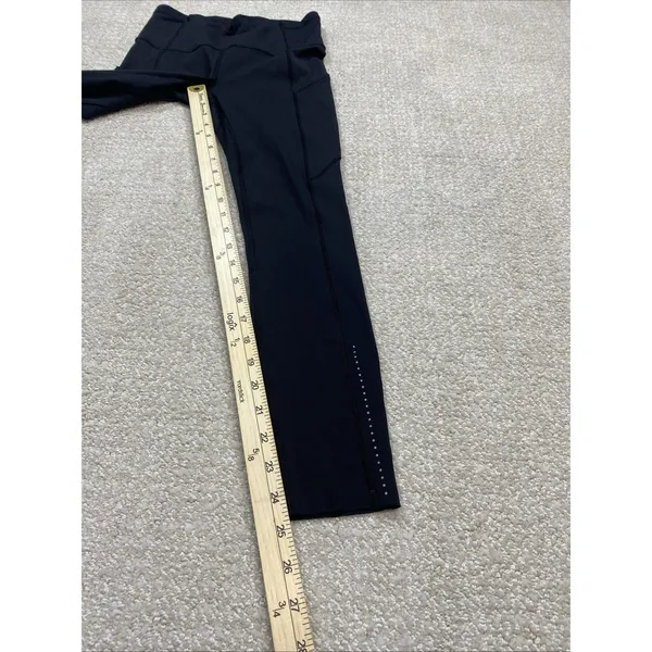 Lululemon Lead The Pack Reflective Tight 28" Black Running Leggings Size 4 - Image 15