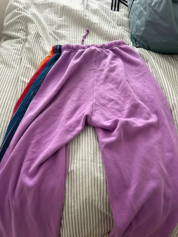 Purple Aviator Nation Sweatpants - Image 5