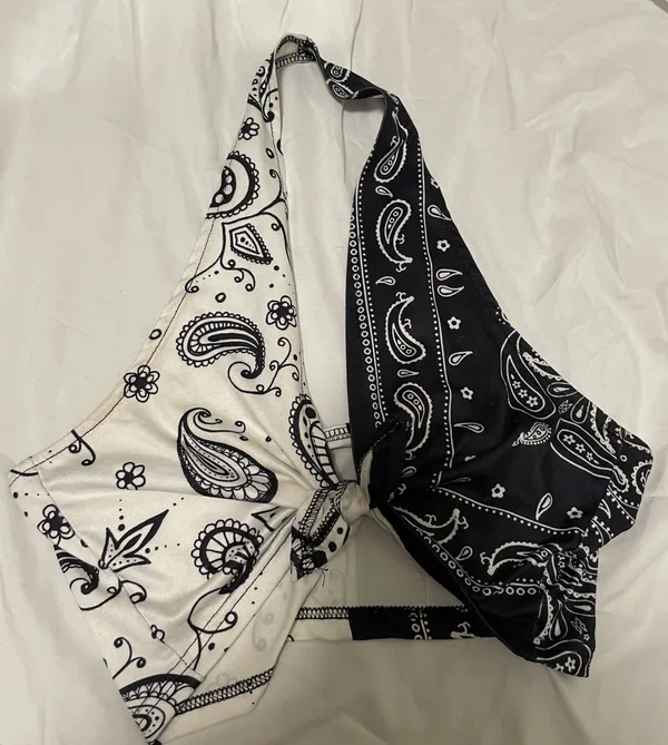 western bandana tie top - Image 2