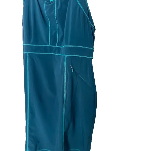 Title Nine Blue Green Athletic Outdoor Zip Pockets Tank Dress Size 8 Golf Tennis - Image 3