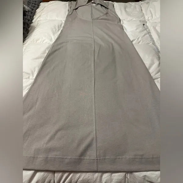 FP Beach Gray Sleeveless Simone Open Back Maxi Dress - NWOT - Size L - Image 6