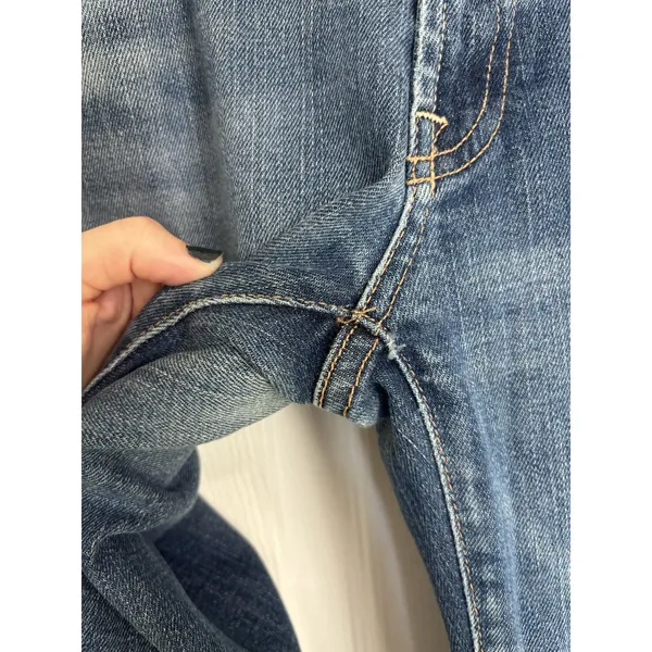 Vintage Y2K 7 For All Mankind Bootcut Jeans 30 Signature Squiggle USA Made - Image 7