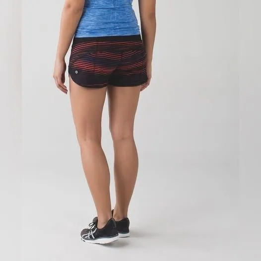 Lululemon Run: Speed Short 4-Way Stretch – Twisted Dune Alarming Black – Size 2 - Image 9