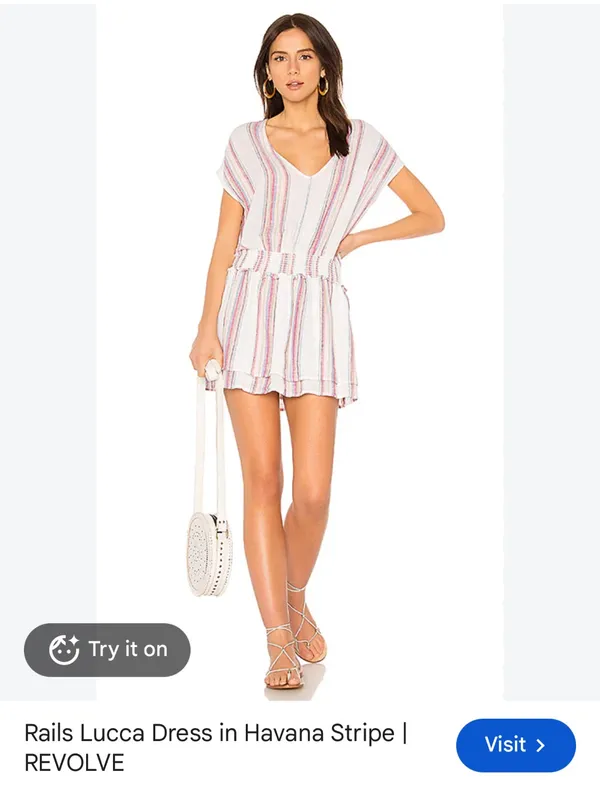 Rails Lucca Dress Havana Stripe - Image 9