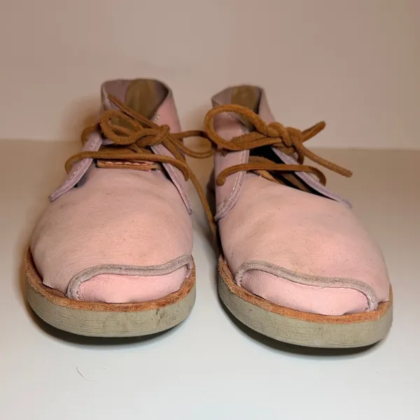 Satorisan Benirras Mid Astex Size 8/39 Leather Lace-Ups Pink Boho Lagenlook‎ - Image 2