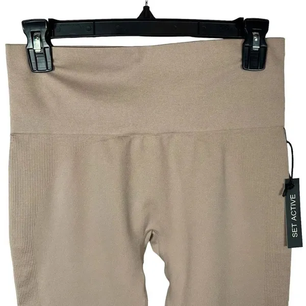 Set Active Sport Body High Waisted Full Length Leggings Size L - Image 2