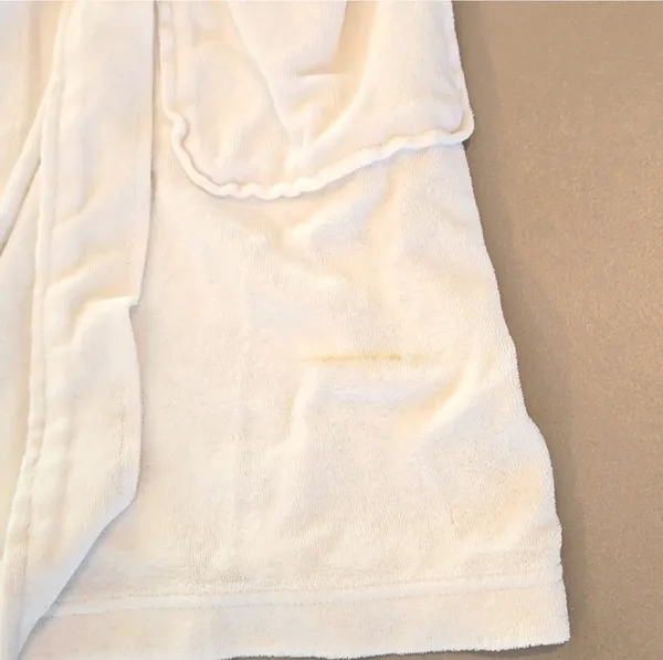 Ralph Lauren White Hooded Robe With Pink Horse Logo - Image 5