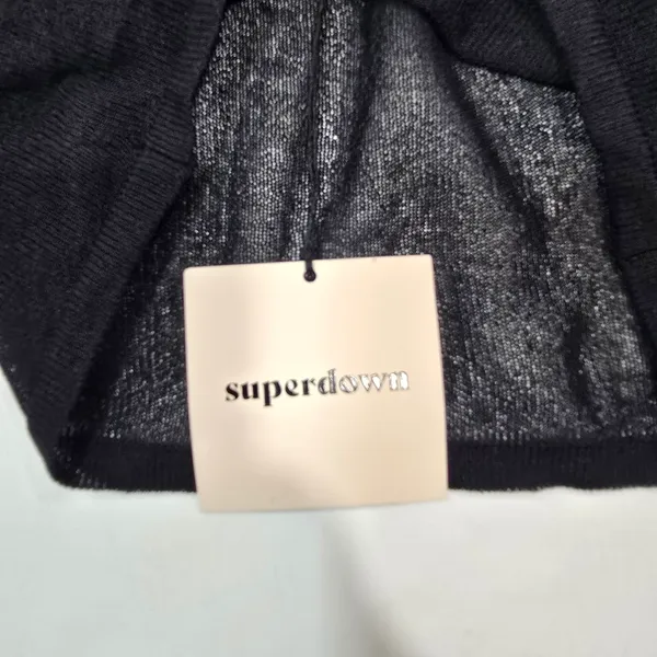 Superdown Camille Off Shoulder Top in Black - Image 5