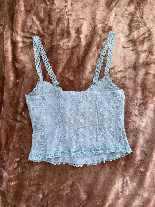 Edikted Blue Lace Top - Image 2