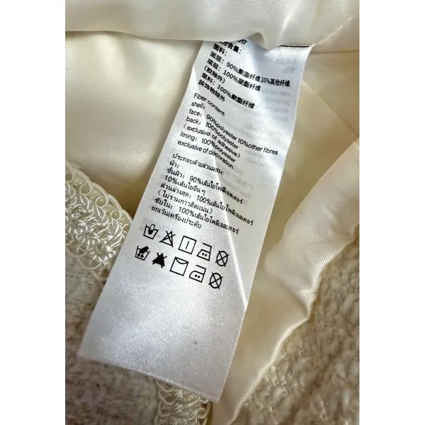 URBAN REVIVO‎ Jacket Womens M White Tweed Business Classic JackieO Academia - Image 4