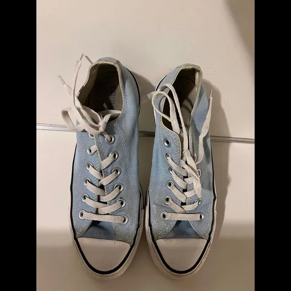 Carolina Blue Converse Low-Top Sneakers-Chuck Taylor’s - Image 3