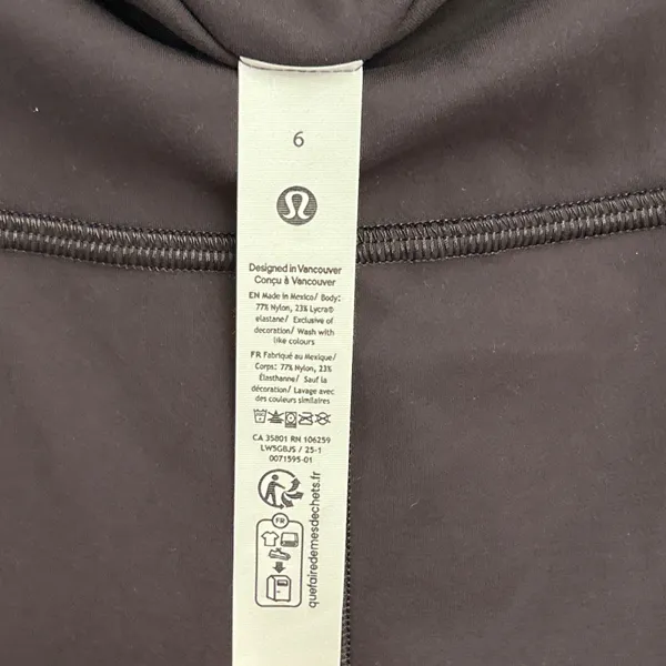 NWT Lululemon Wunder Train HR Tight 25" black size 6 Authentic - Image 6