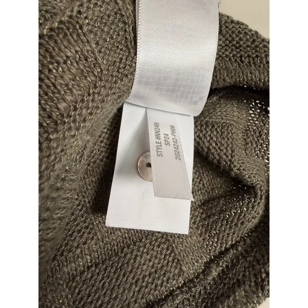 Madewell Olive Green Basketweave Knit‎ Button Front Sweater Vest NN249 Womens XS - Image 5