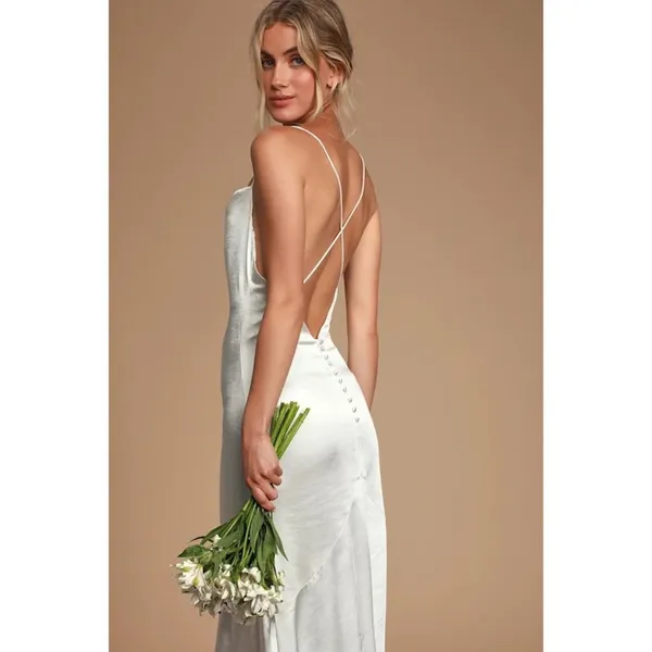 ELLIATT Aisle Dress in White X-Large New Womens Maxi Gown Bridal Wedding - Image 15