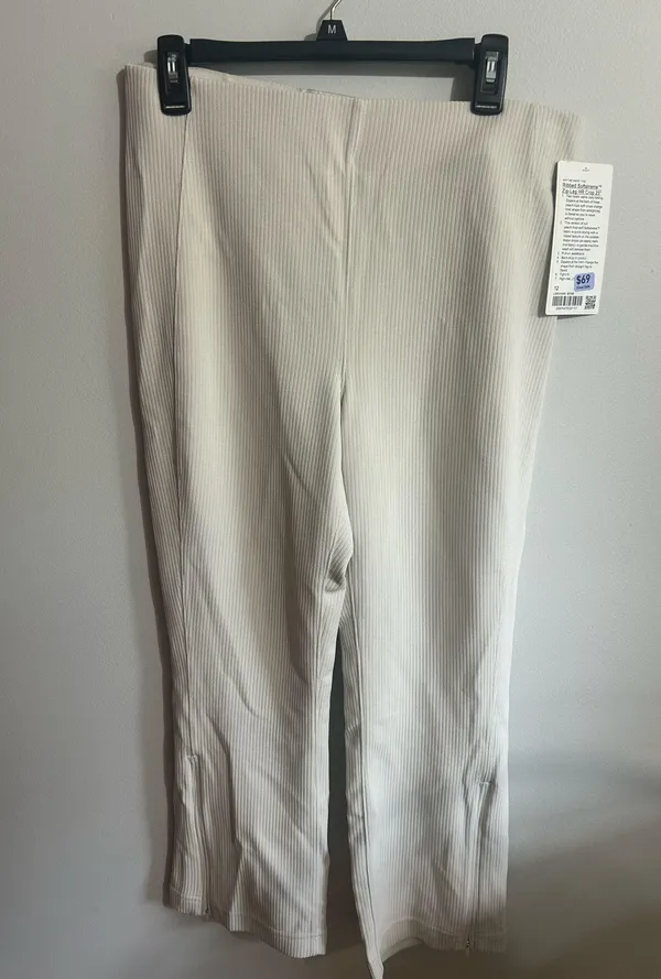 Lululemon Ribbed Softstreme Zip Leg High-Rise Crop - Image 3